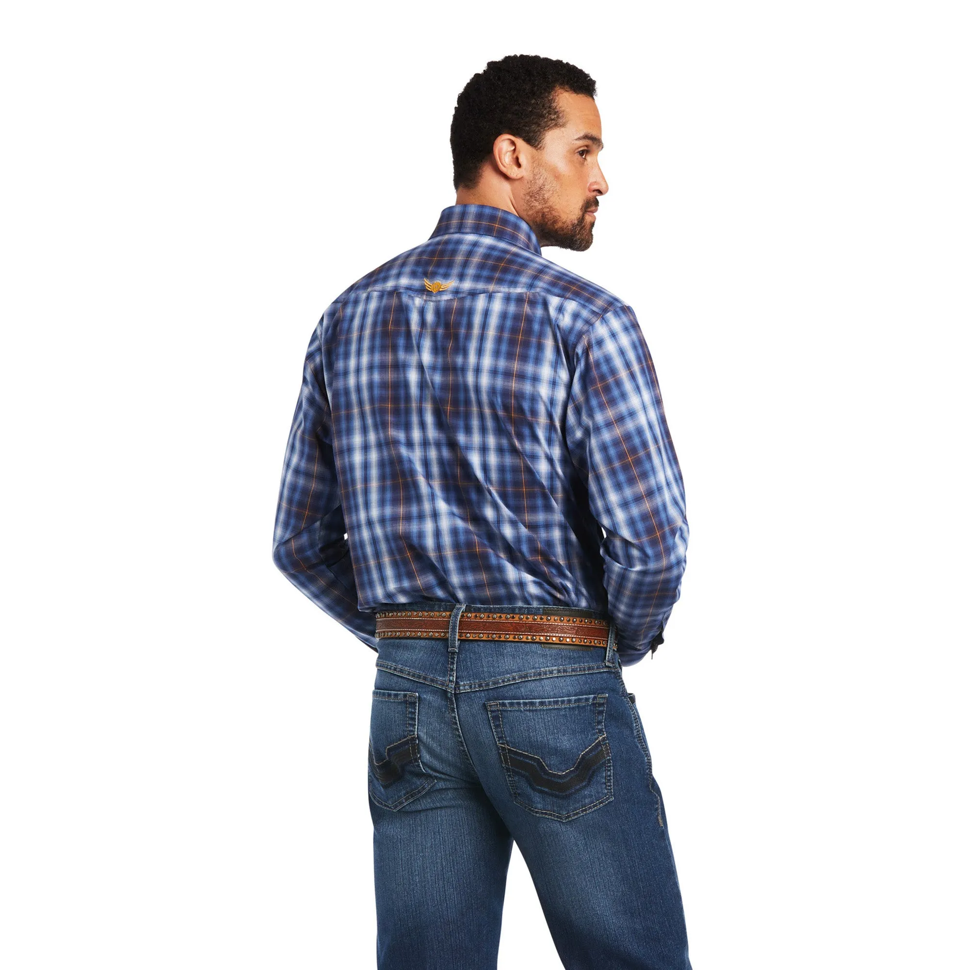 Ariat | Men's Inexorable Stretch | Classic Fit Western Shirt | Blue Frond