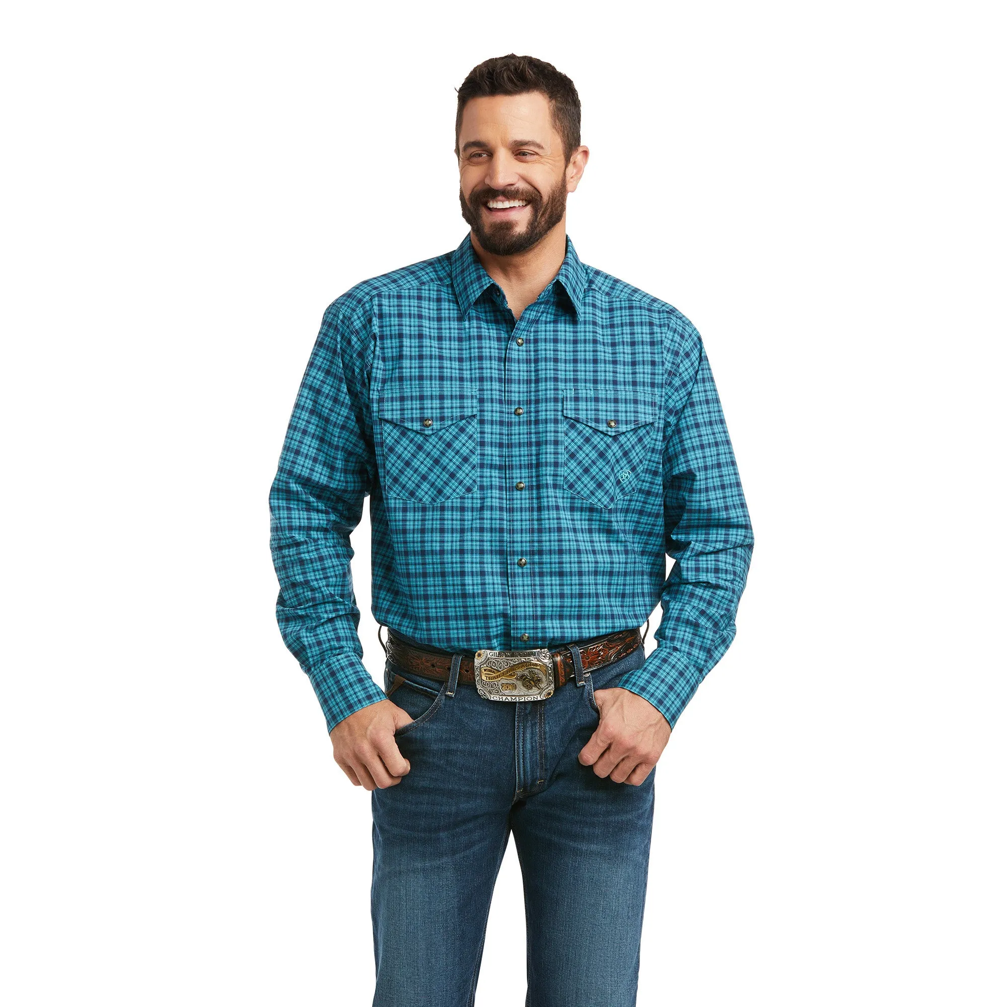 Ariat | Men's Purcell Stretch | Classic Fit Western Shirt | Oceanic Glow LAST ONE!