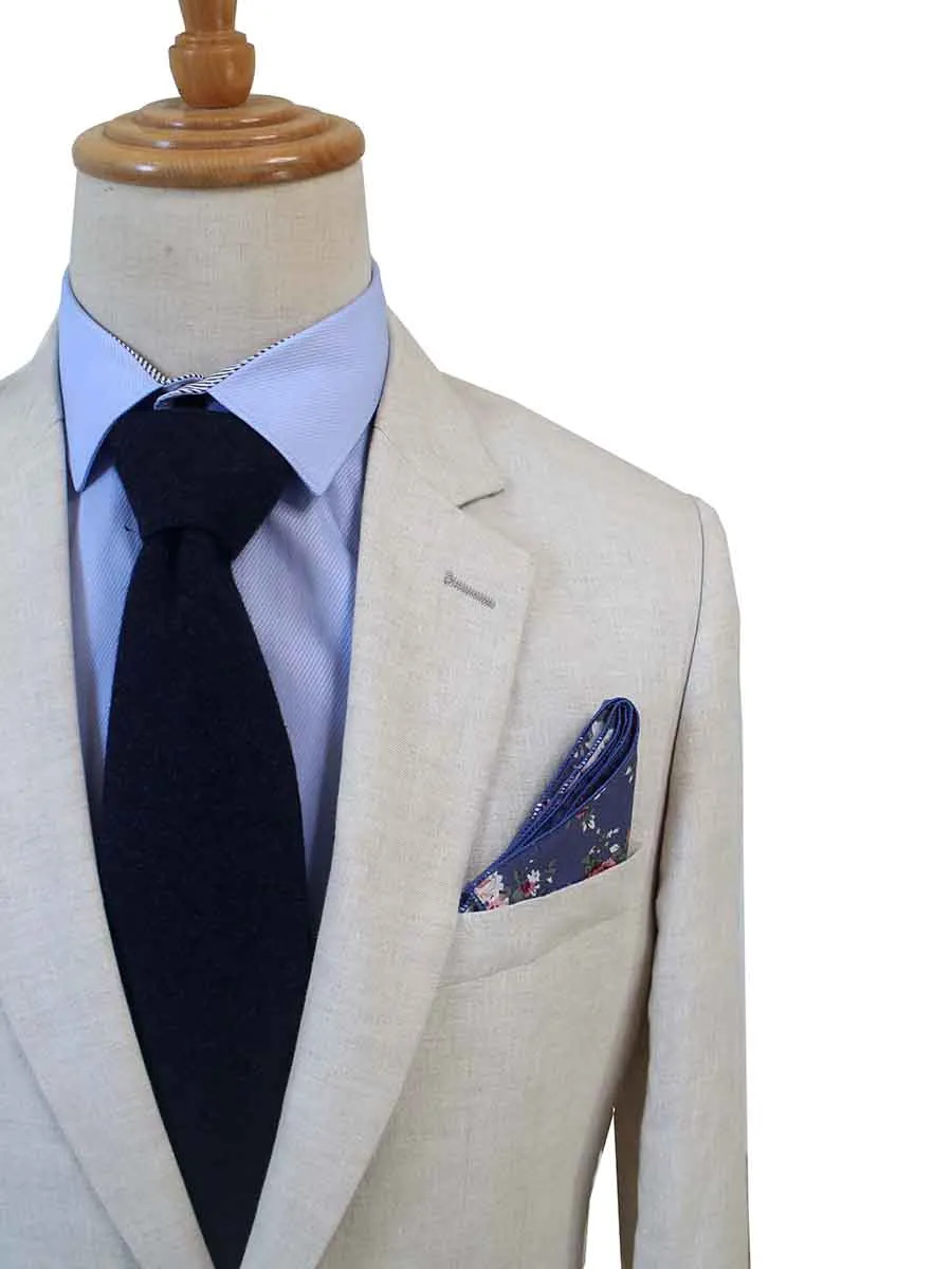 BEIGE 3 PIECE LINEN SUIT