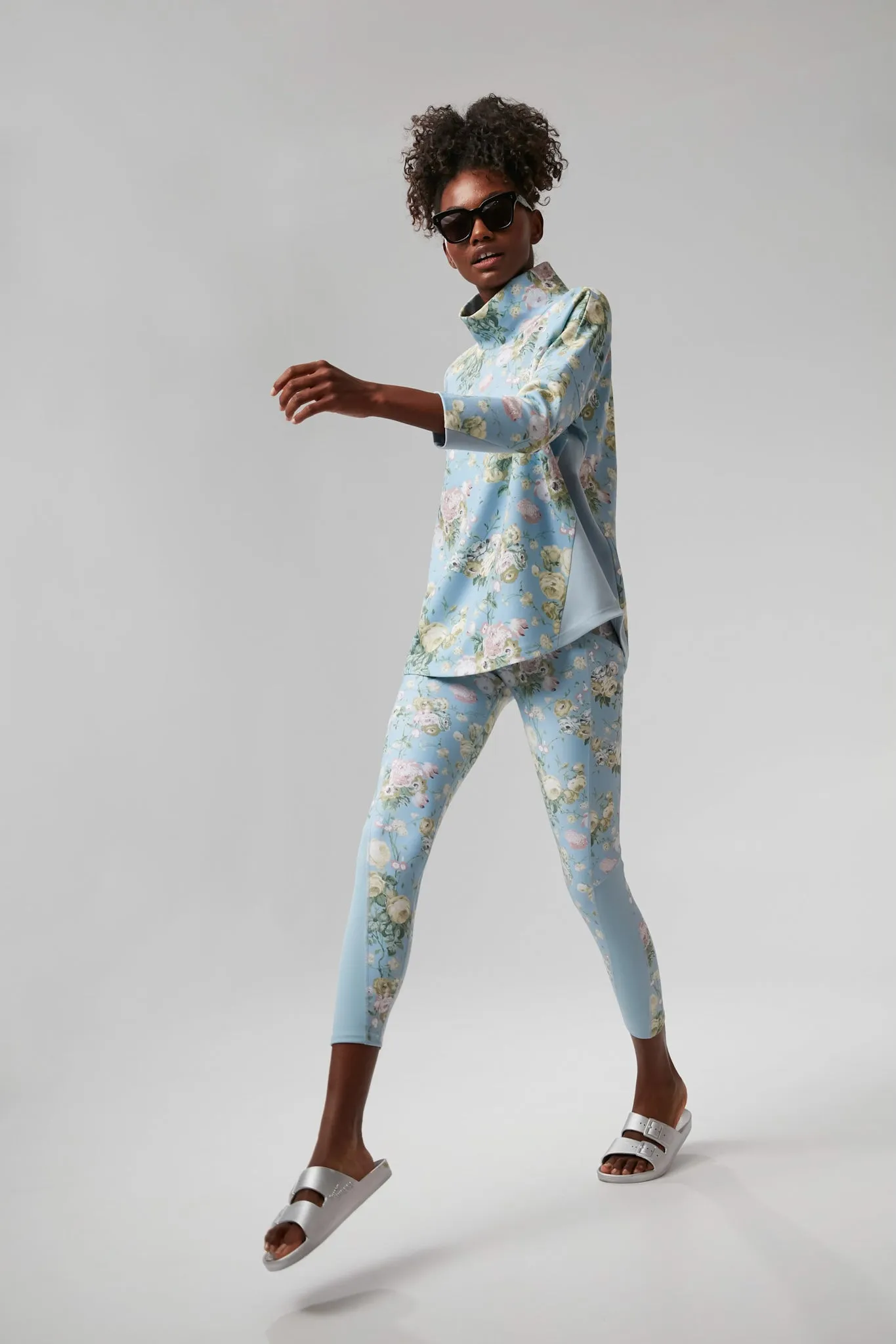 Breezy Blue Chintz Ally Swing Sweatshirt