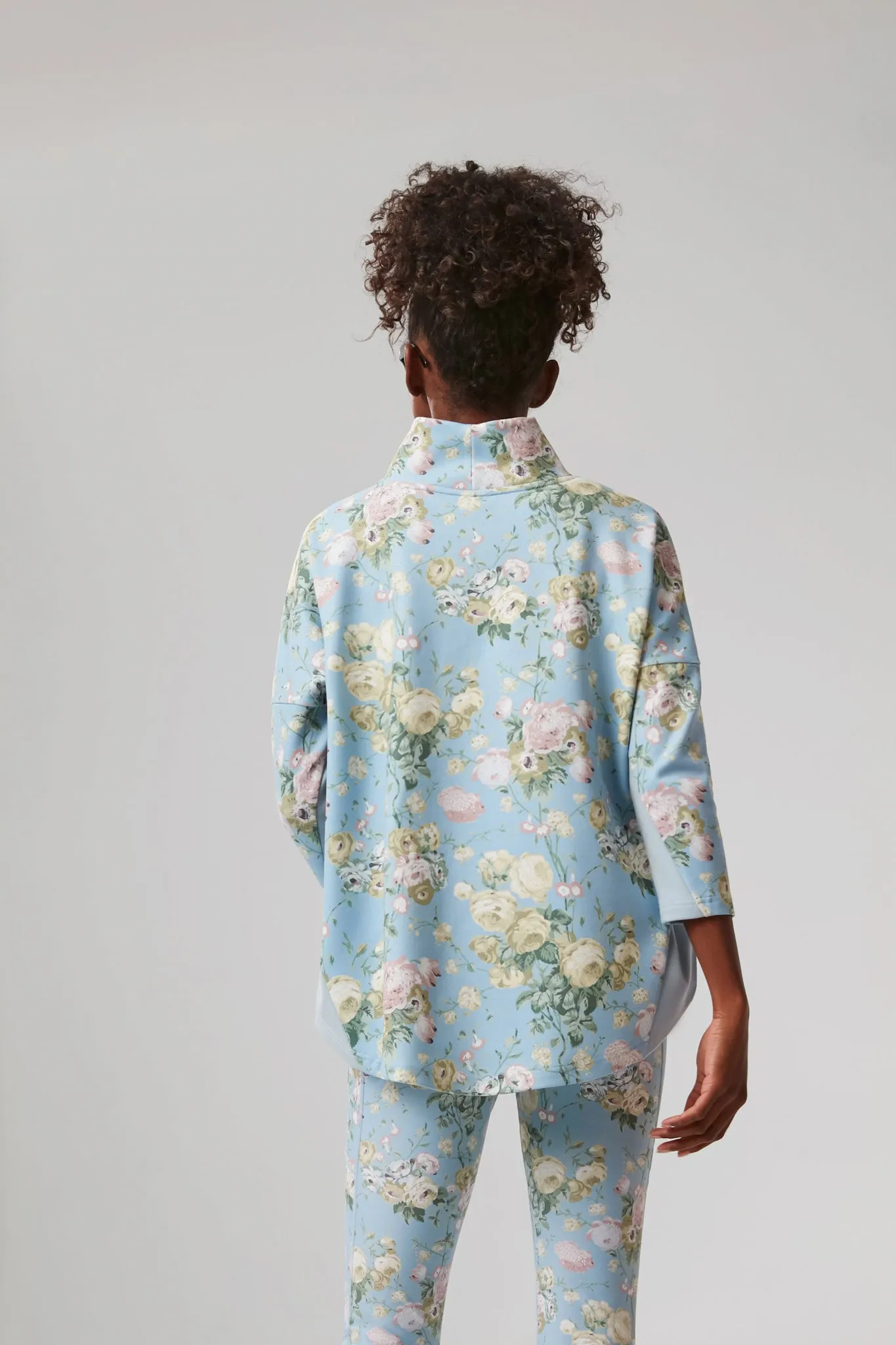 Breezy Blue Chintz Ally Swing Sweatshirt