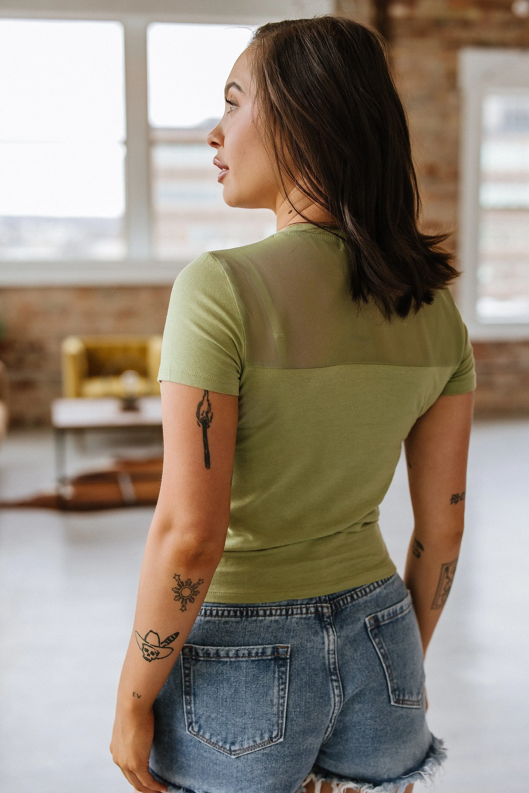 Brittany Mesh Top