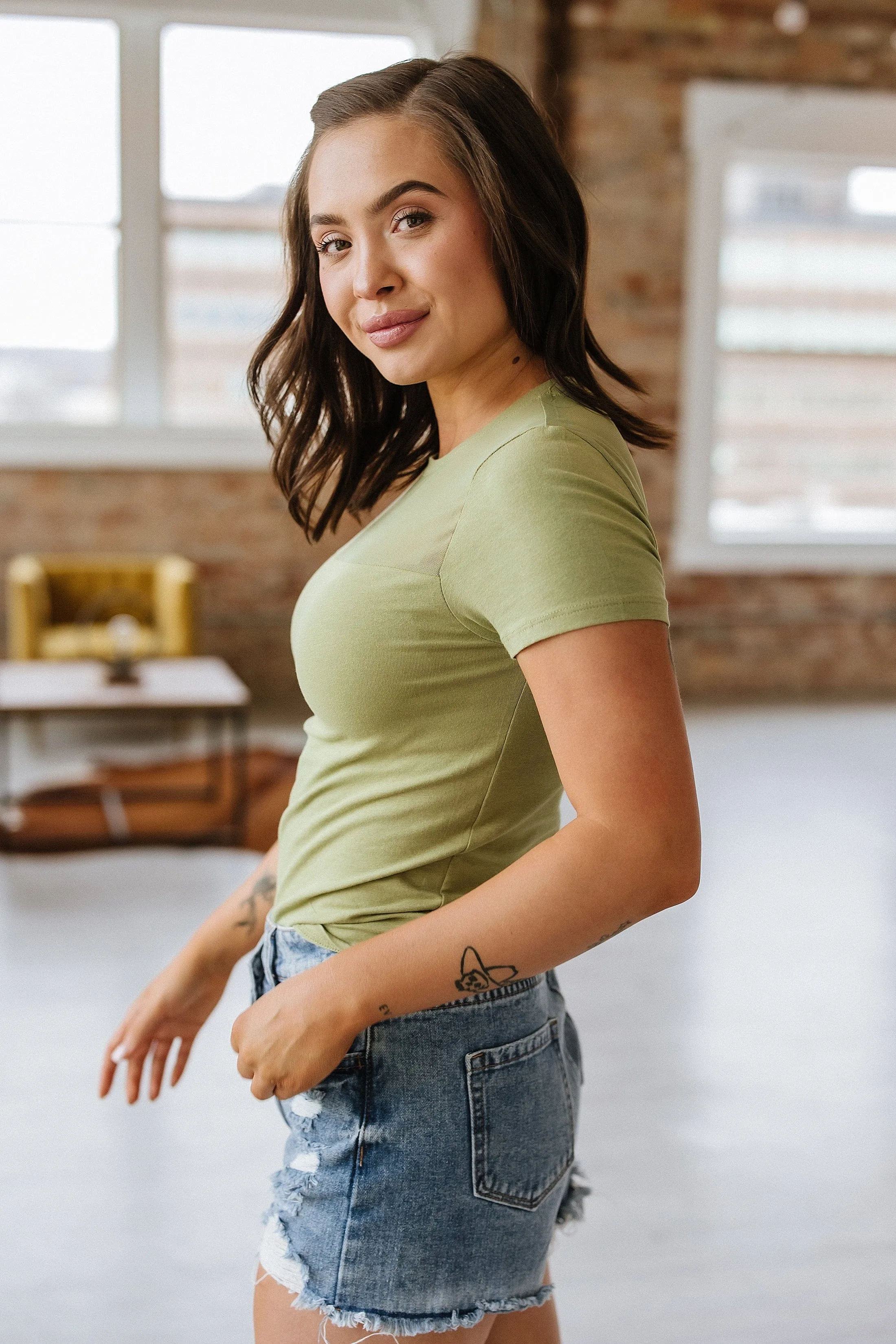 Brittany Mesh Top