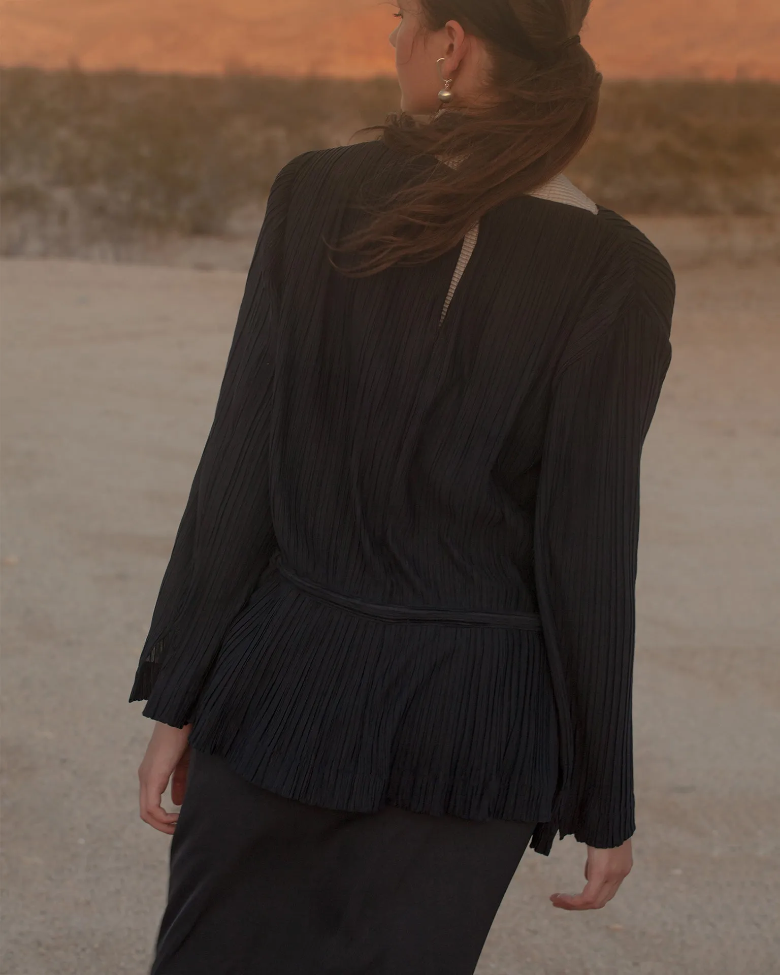 Classic H-Line Skirt / Deep Navy