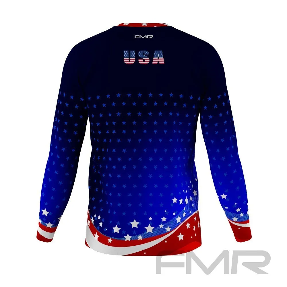 FMR USA Patriot Men's Technical Long Sleeve Running Shirt