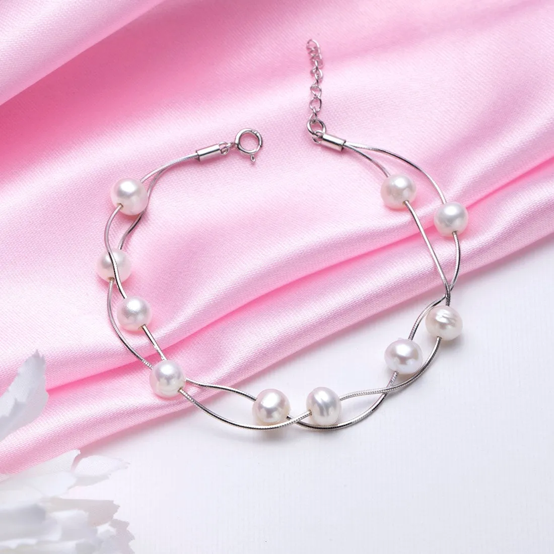 Fresh Off the Sea 925 Silver Bracelet