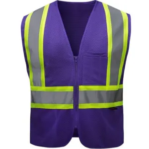 GSS 3137 Purple Enhanced Visibility Safety Vest