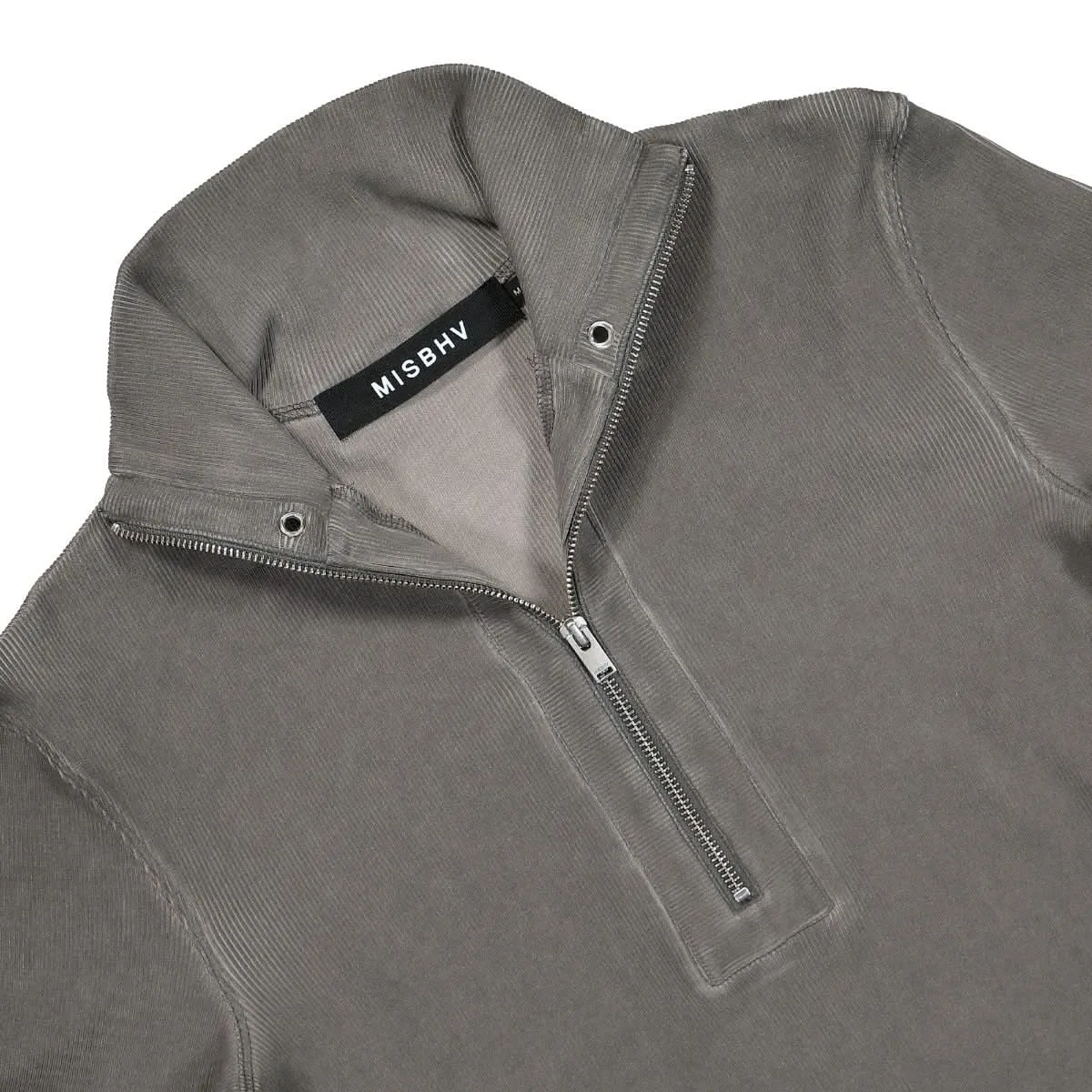 Half-Zip Ribbed Longsleeve
