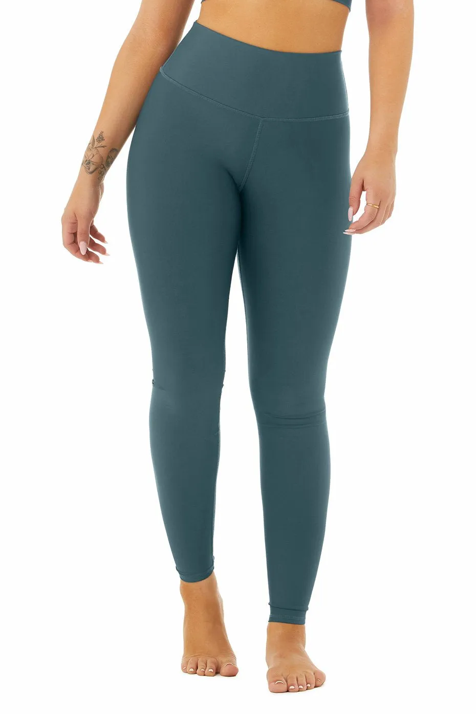 High-Waist Airlift Legging - Deep Jade