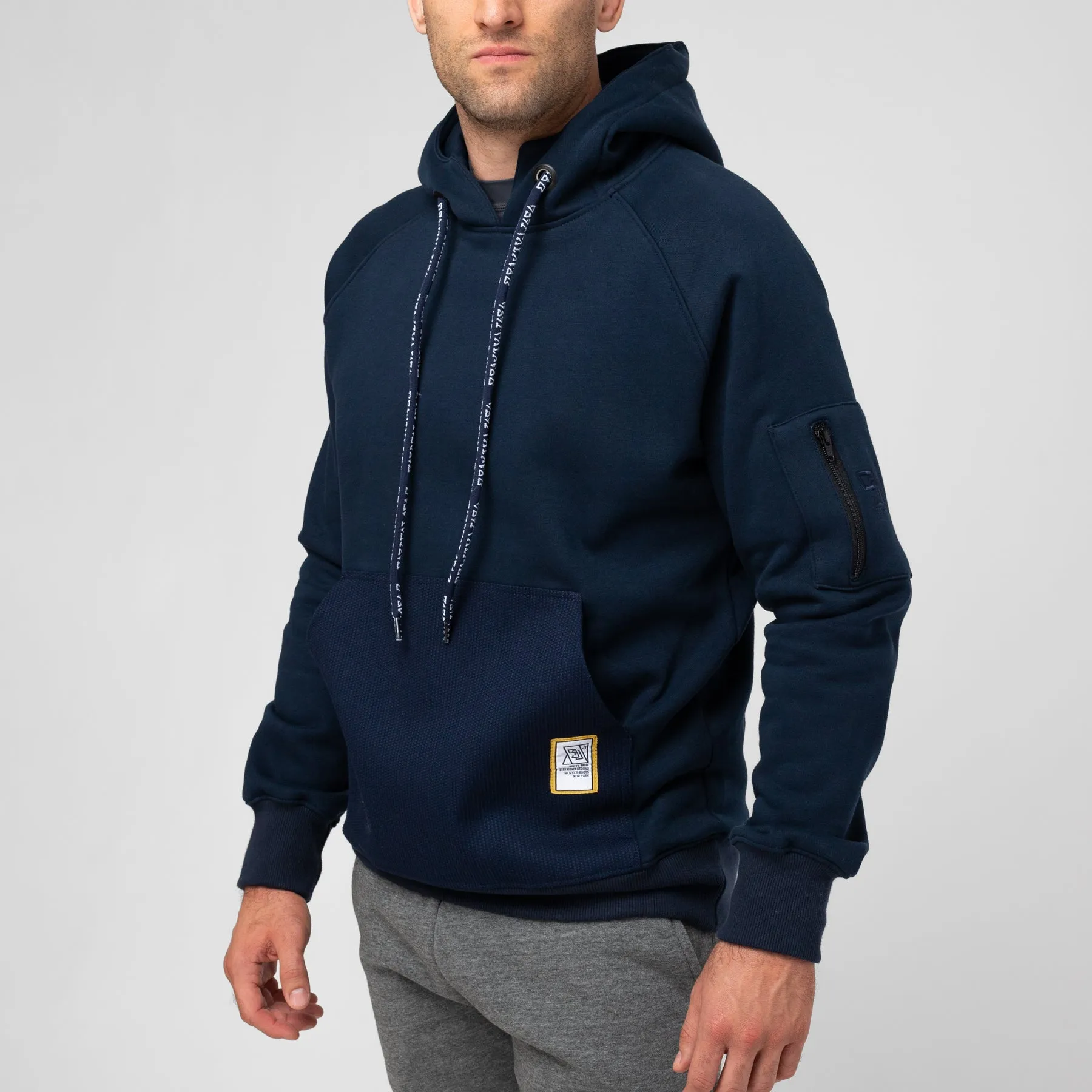 HYBRID Hoodie (Pearl Weave Integrated) - Navy
