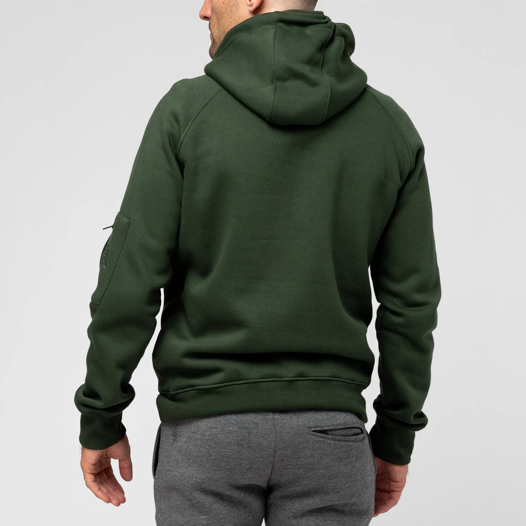 HYBRID Hoodie (Pearl Weave Integrated) - Olive