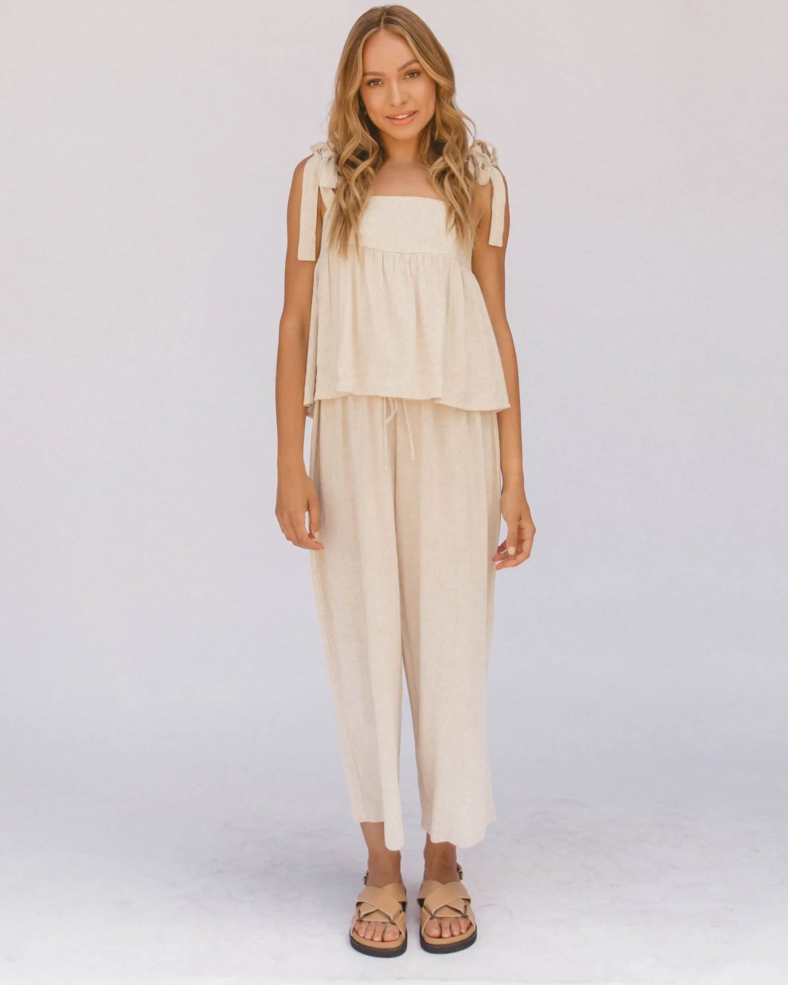 Lullaby Club Teresa Cami - Oat *FINAL SALE*