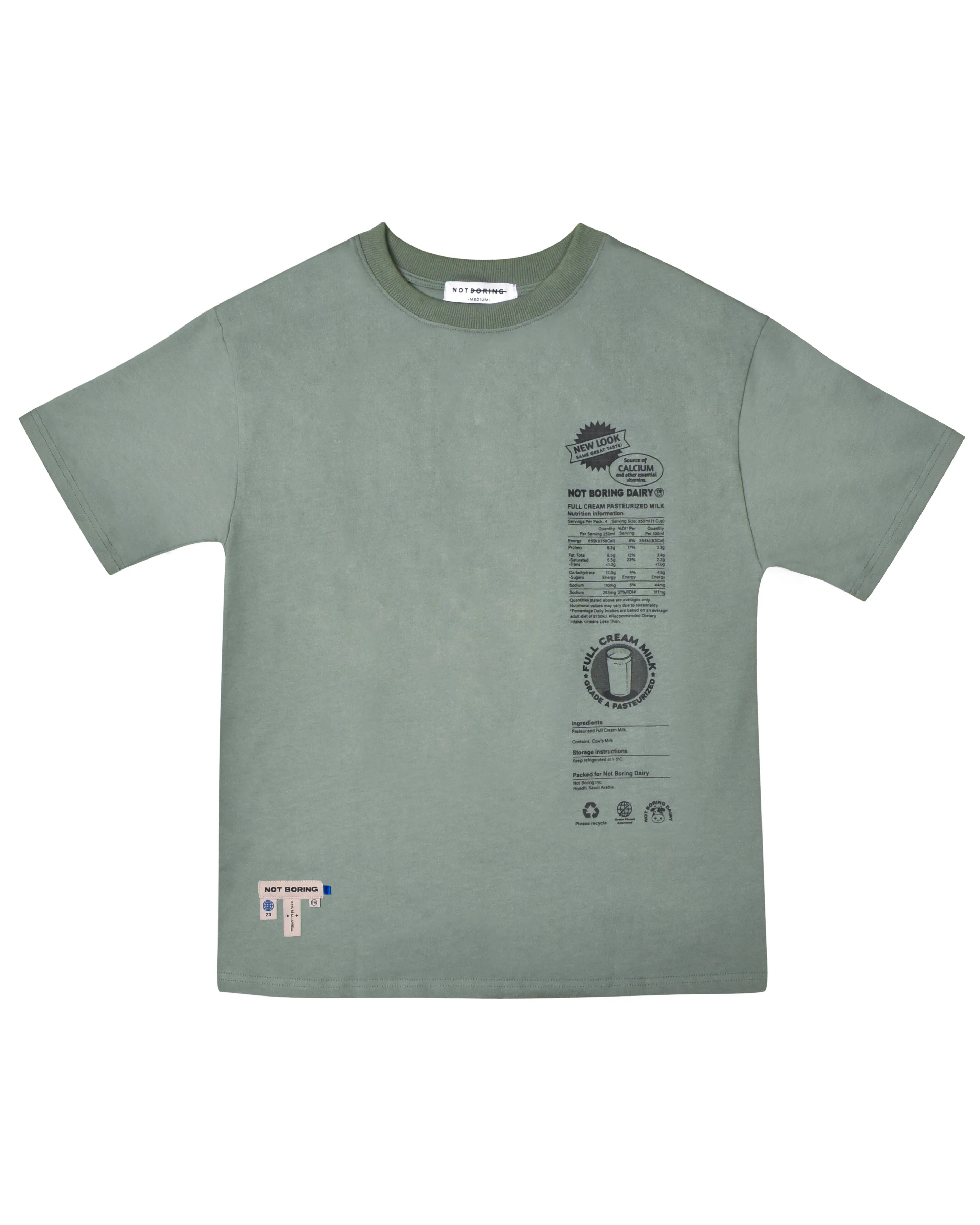 Milk Box T-shirt in Grey