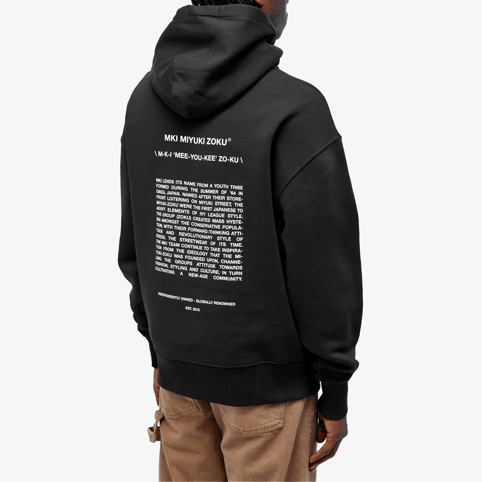Mki Phonetic hoodie, black
