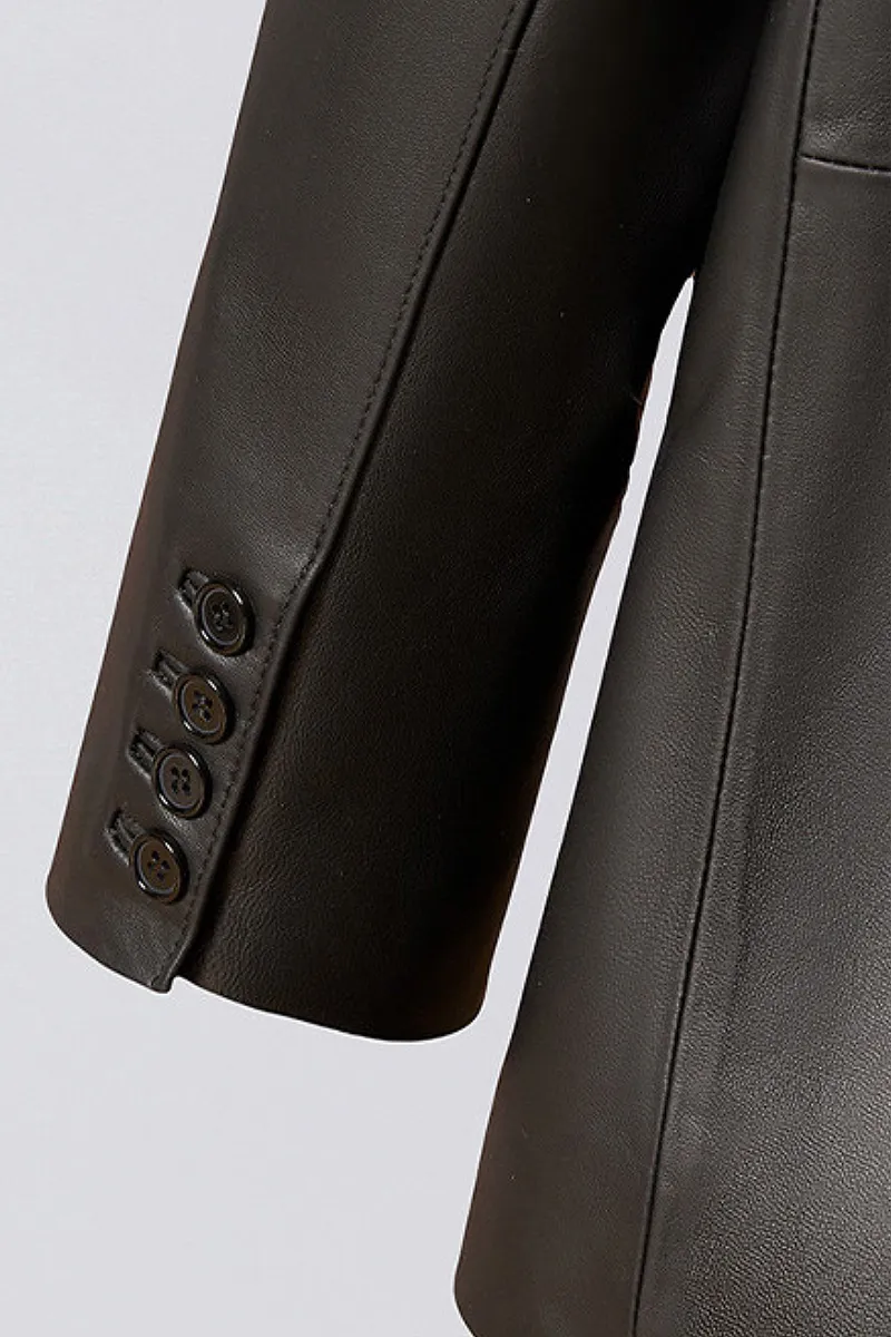 Slim Fit Black Leather Jacket