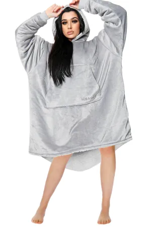 Unisex Grey Blanket Hoodie