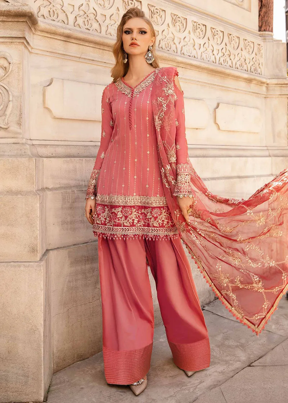 Unstitched Sateen Formals '24 by Maria B | CST-809