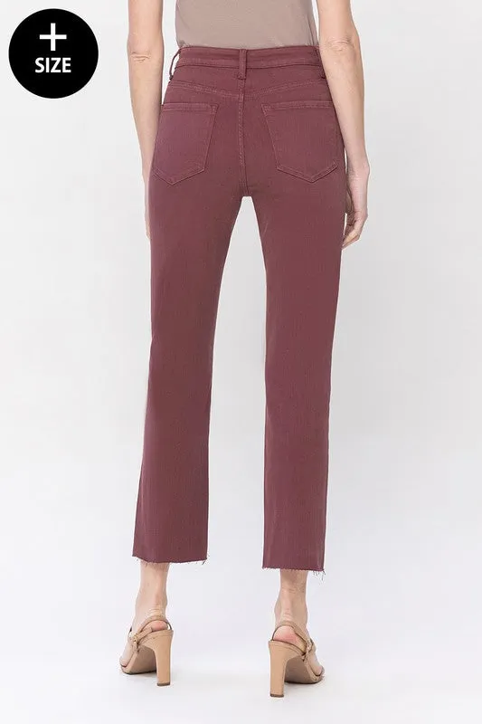 VERVET Jeanne Slim Straight Jean (Plus)