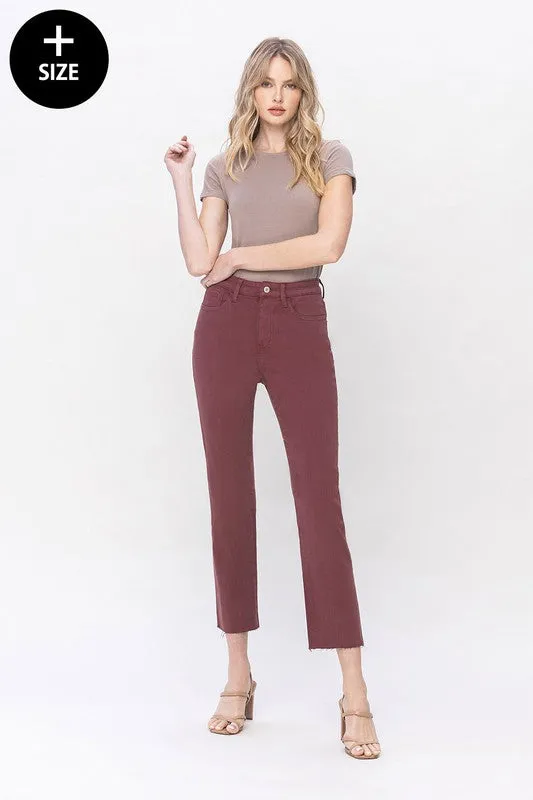VERVET Jeanne Slim Straight Jean (Plus)