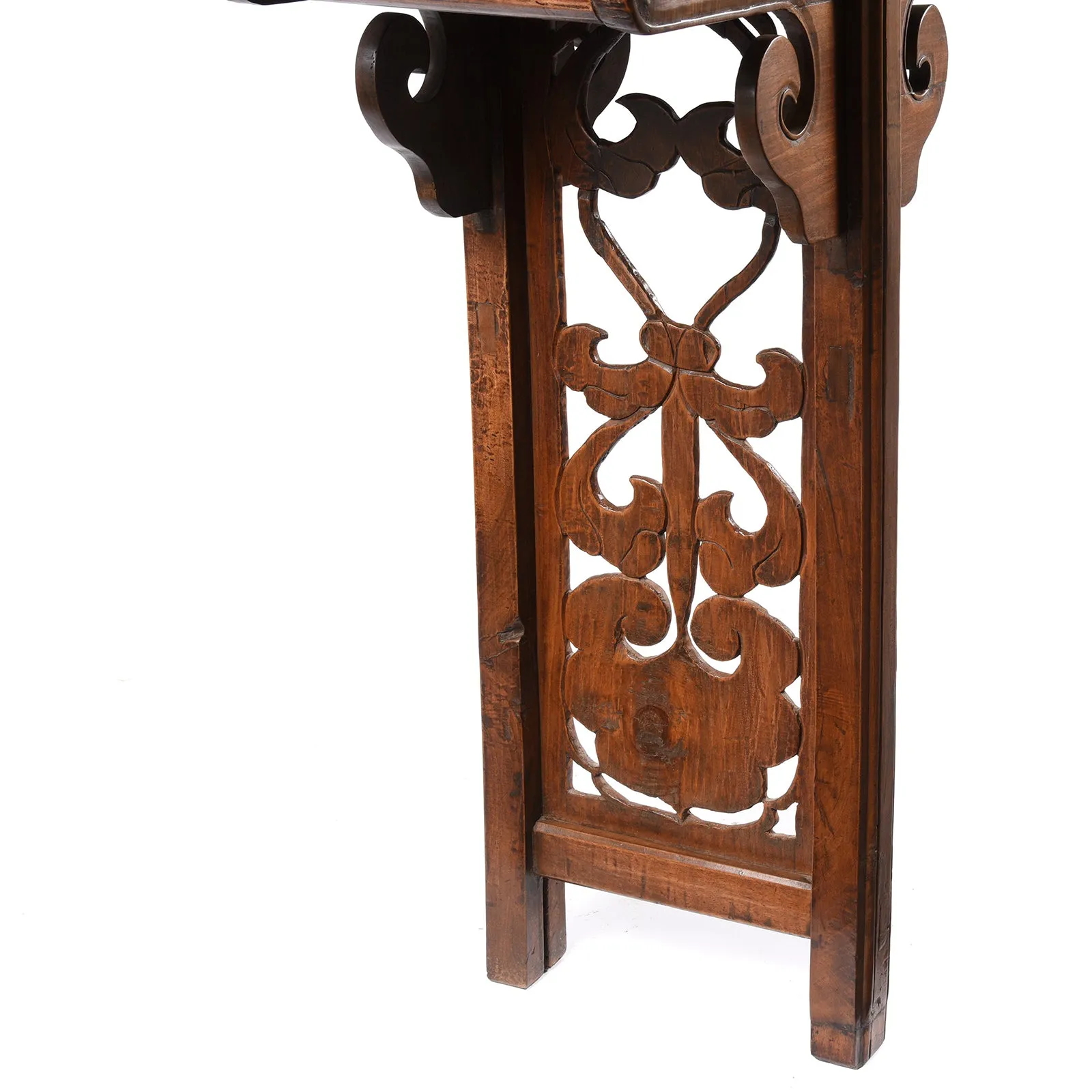 Walnut Chinese Altar Table From Gansu Province - 19thC