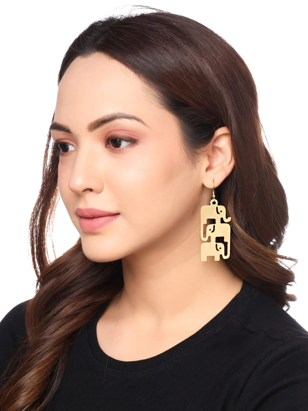 Yellow Chimes Earrings for Women and Girls | Gold Plated Drop Earring | Western Drop | Accessories Jewellery for Women | Birthday Gift for Girls and Women Anniversary Gift for Wife