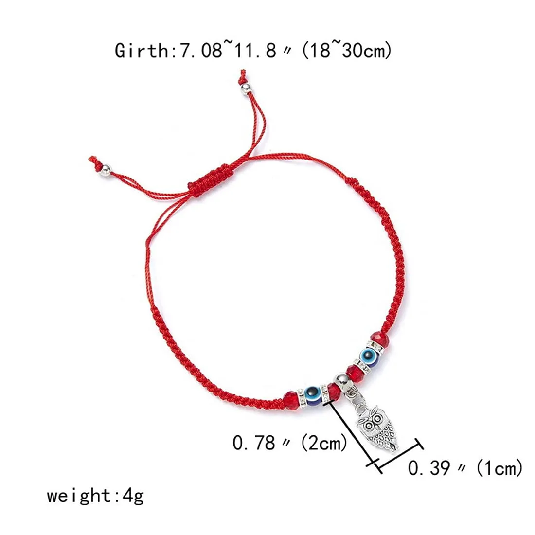 Yellow Chimes Evil Eye Bracelet for Women Combo of 3 PCs Evil Eye Beads Red Threaded Adjustable Unisex Bracelet for Men and Women.