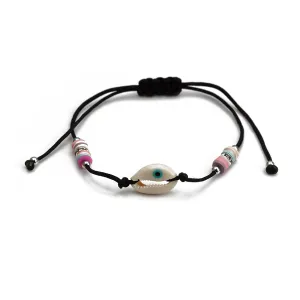Yellow Chimes Evil Eye Bracelet for Women Evil Eye Beads Studded Golden Kada Bracelet for Women and Girls